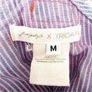 Free People Tricia Fix Hickory Stripe Overalls Medium